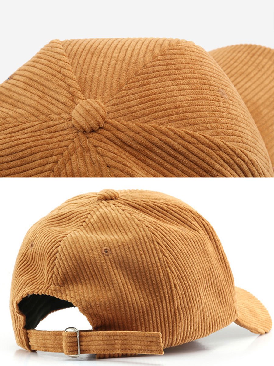 Olyra Women's Baseball Cap in premium corduroy with an adjustable fit, perfect for stylish casual wear and outdoor activities. 8