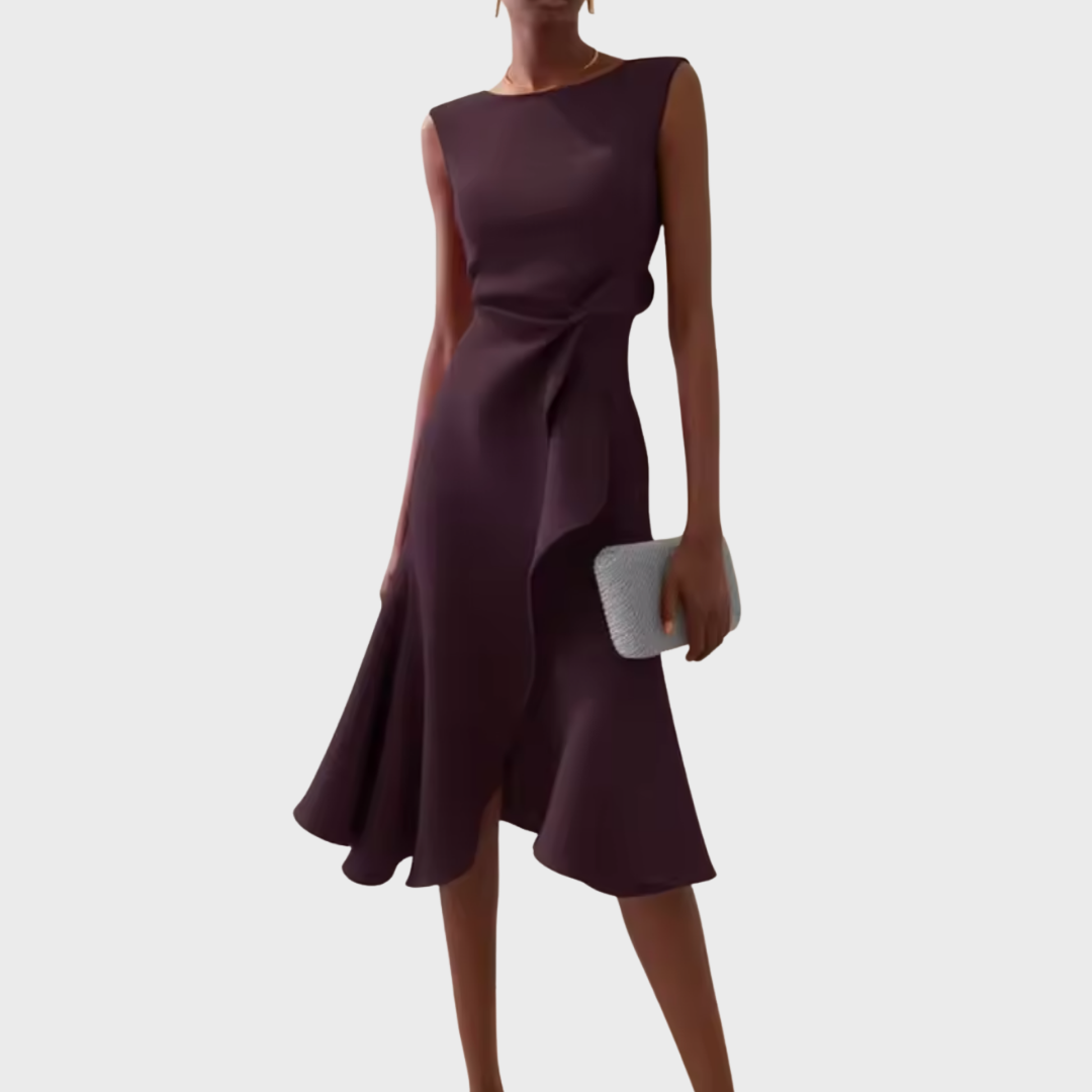 Daisy Women's Midi Dress | Asymmetric Hem, Formal & Plus Size Available 10