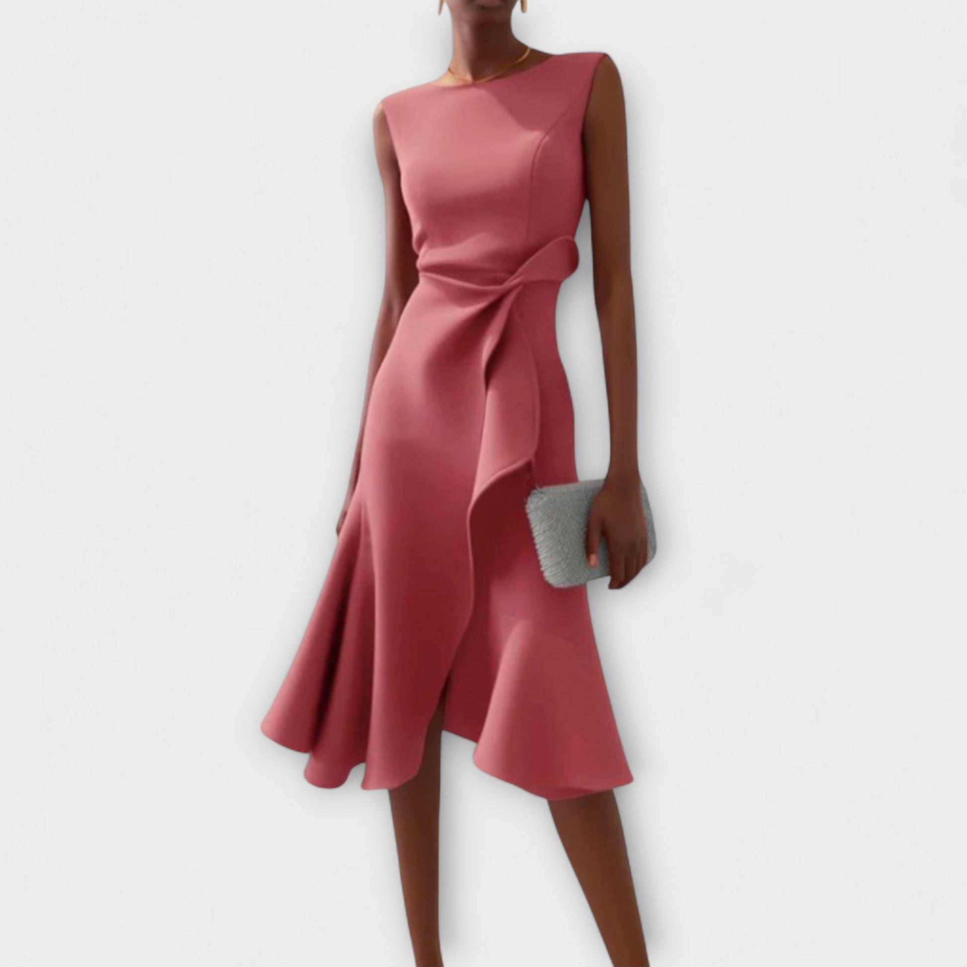 Daisy Women's Midi Dress | Asymmetric Hem, Formal & Plus Size Available 2