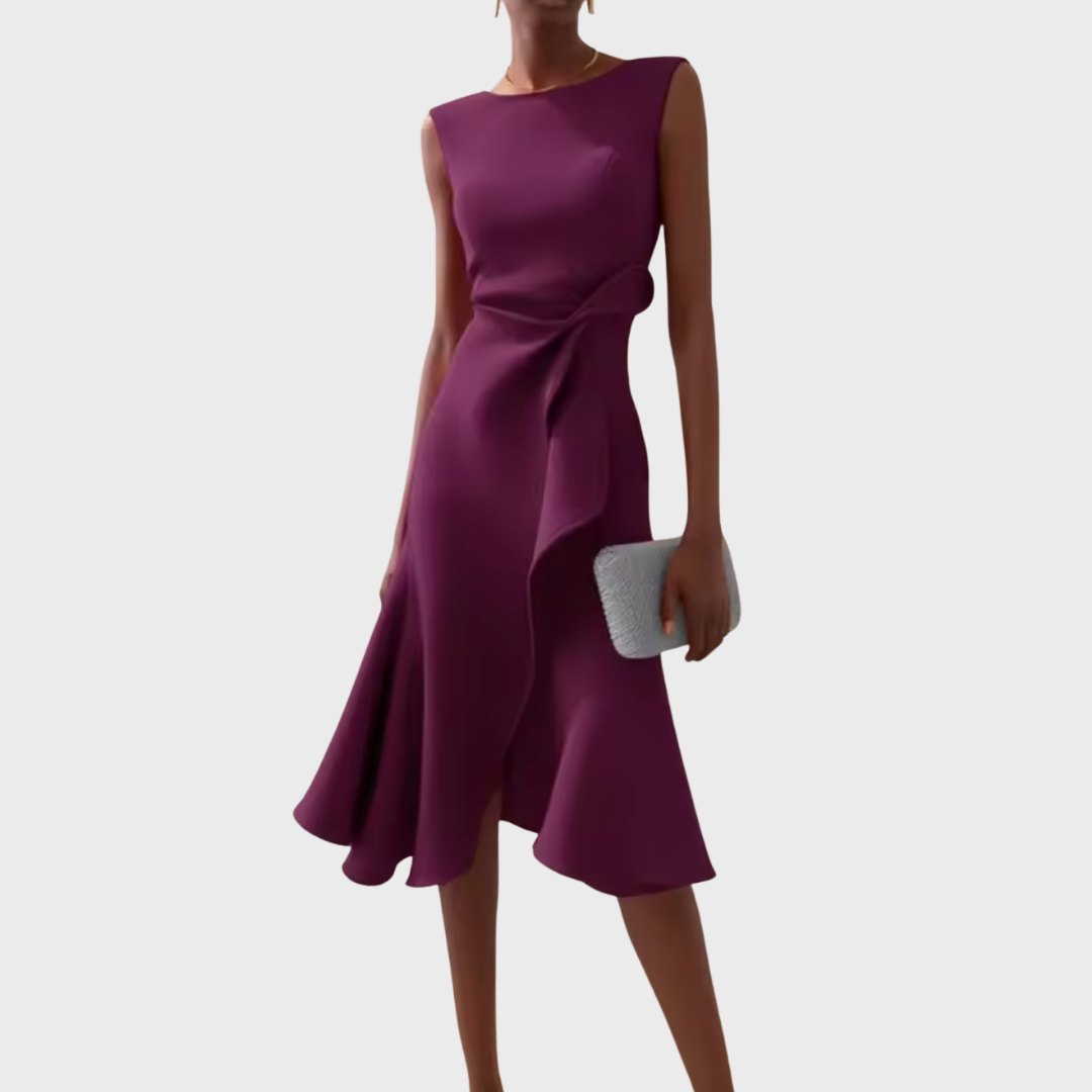 Daisy Women's Midi Dress | Asymmetric Hem, Formal & Plus Size Available 6