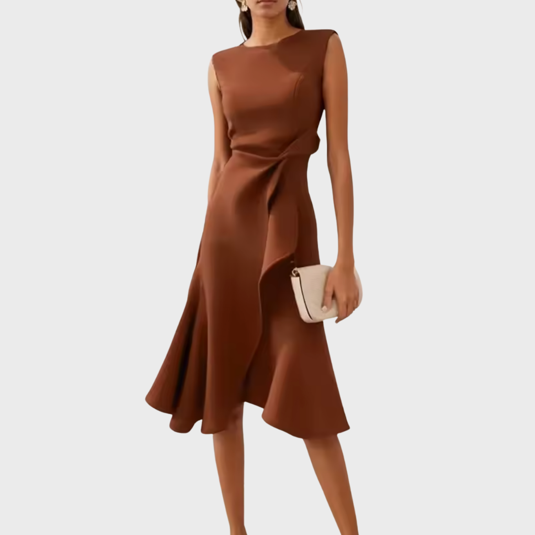 Daisy Women's Midi Dress | Asymmetric Hem, Formal & Plus Size Available 8