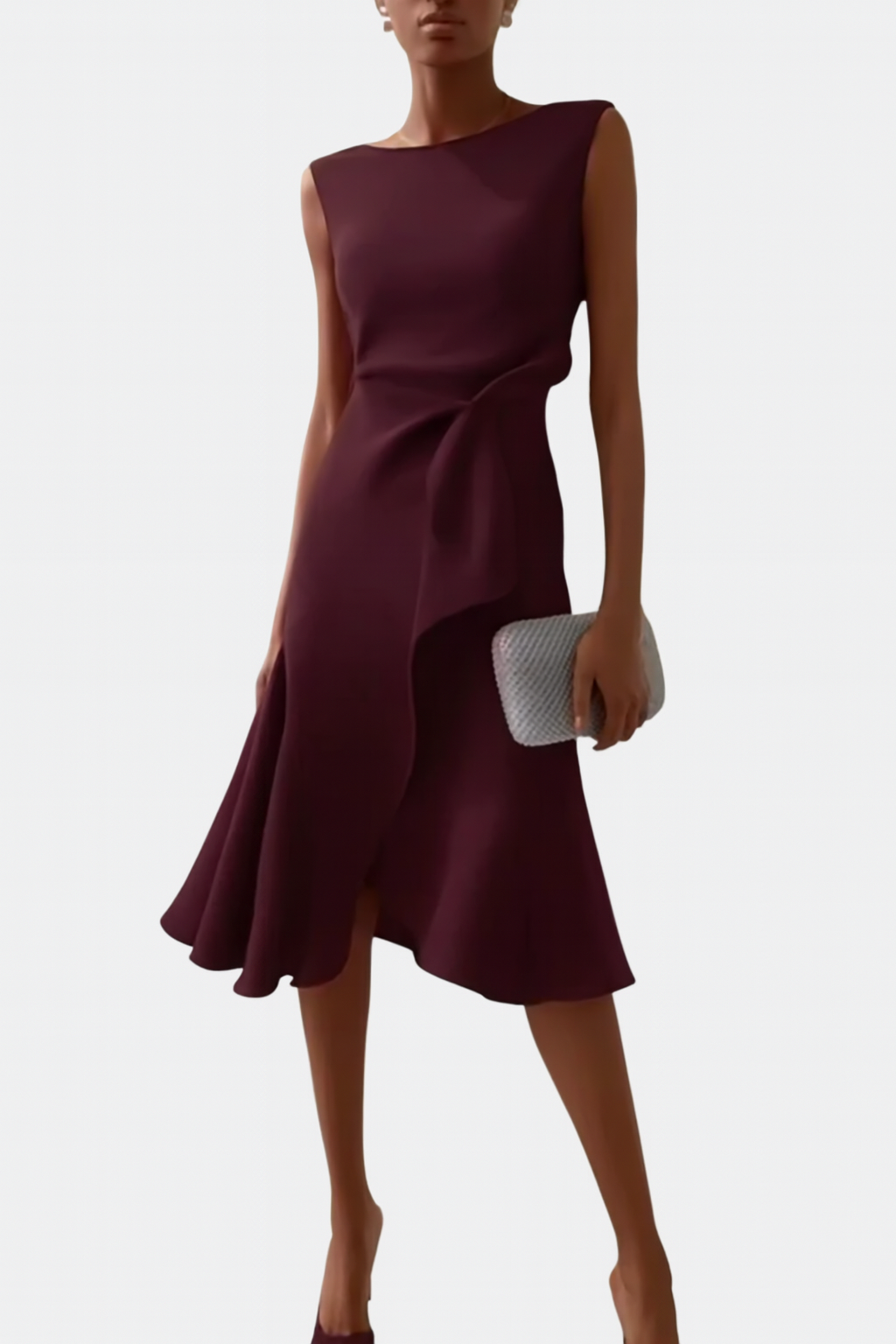 Daisy Women's Midi Dress | Asymmetric Hem, Formal & Plus Size Available 9