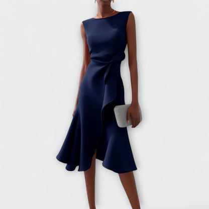Darlene Women's Midi Dress | Elegant Asymmetric Design, Perfect for Summer and Cocktail Events 2
