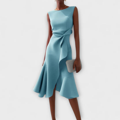 Darlene Women's Midi Dress | Elegant Asymmetric Design, Perfect for Summer and Cocktail Events 4