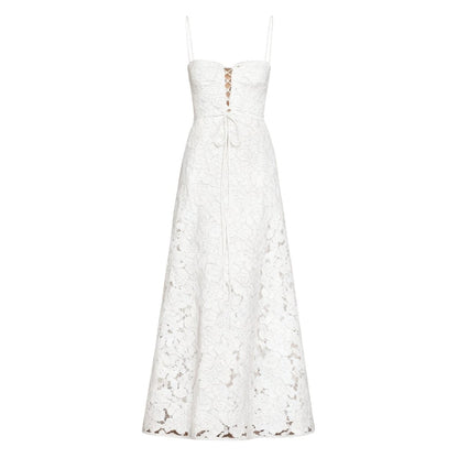 Evelyn Women's Evening Gown | Lightweight Organza Jacquard, Floral Pattern 6
