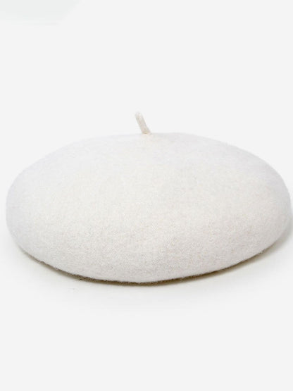 Fiona Women's Retro Wool Beret Hat in rich autumn colors, perfect for stylish warmth during fall and winter. 2