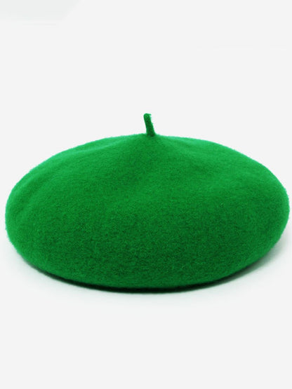 Fiona Women's Retro Wool Beret Hat in rich autumn colors, perfect for stylish warmth during fall and winter. 6
