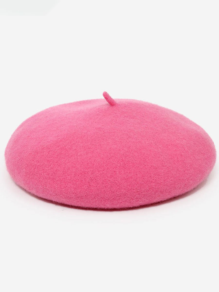 Fiona Women's Retro Wool Beret Hat in rich autumn colors, perfect for stylish warmth during fall and winter. 7