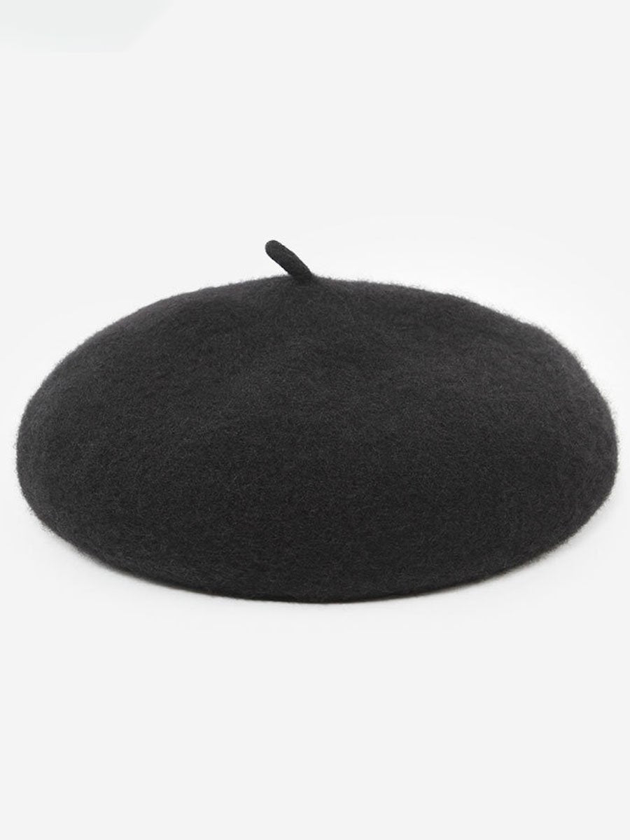 Fiona Women's Retro Wool Beret Hat in rich autumn colors, perfect for stylish warmth during fall and winter. 8