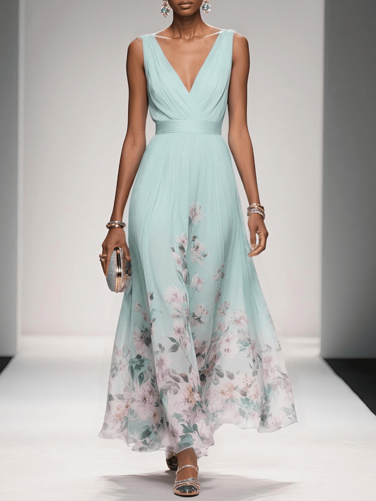 Fiona Women's Midi Dress | Floral Print, Summer Ready, Plus Size Available 3