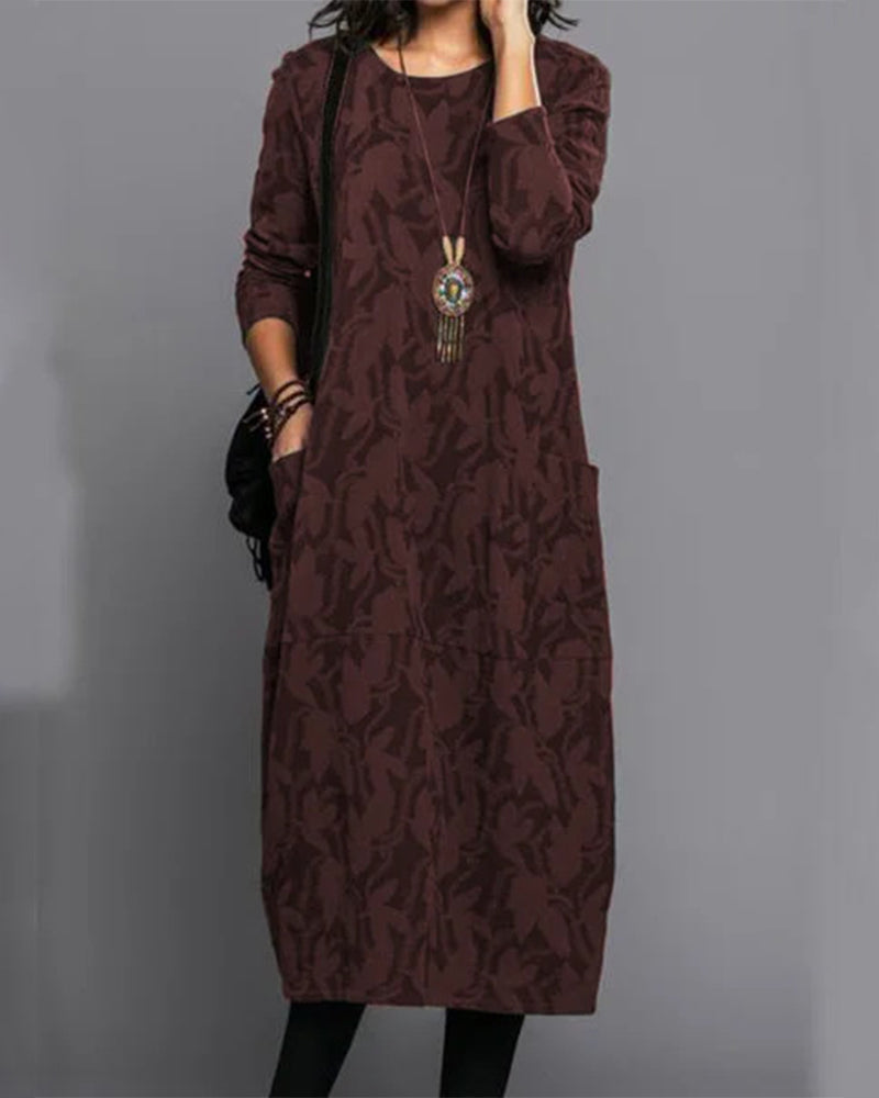 Luna Women's Dress | Breathable Fabric, Printed Design, Plus Size Available 1