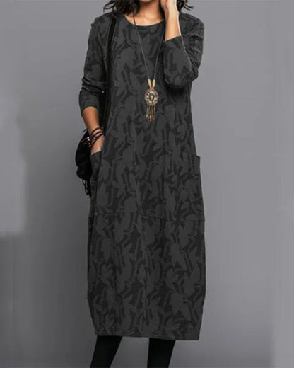Luna Women's Dress | Breathable Fabric, Printed Design, Plus Size Available 2