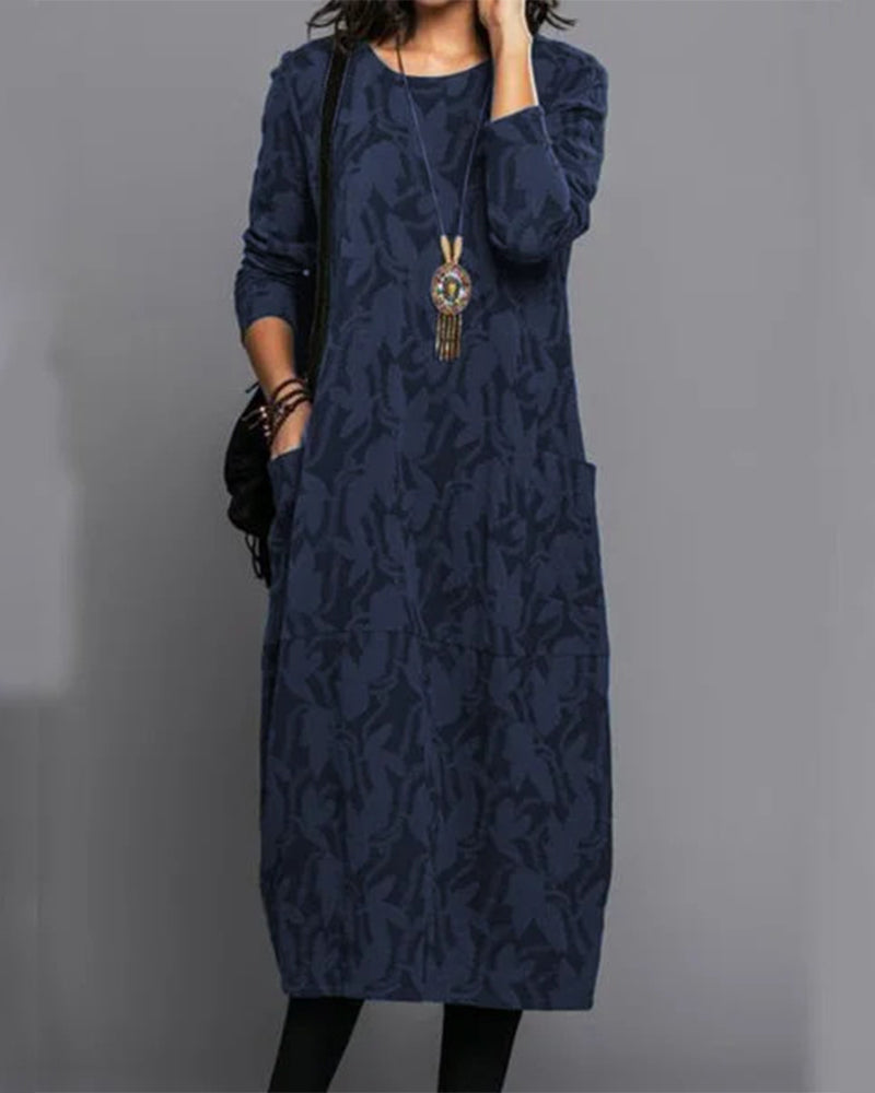 Luna Women's Dress | Breathable Fabric, Printed Design, Plus Size Available 3