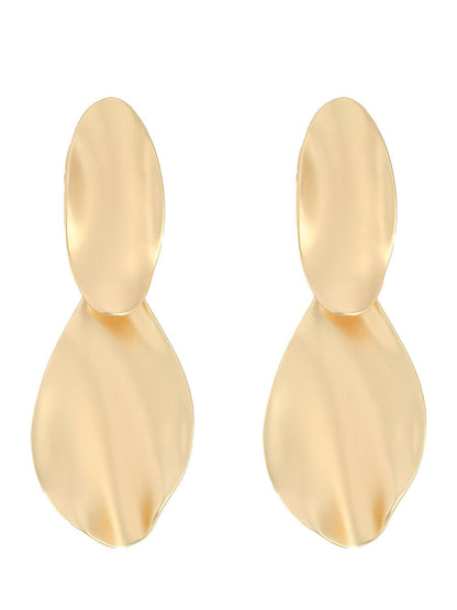 Mia Women's Earrings featuring vintage-inspired matte metal design, showcasing chic elegance for a stylish accessory. 0