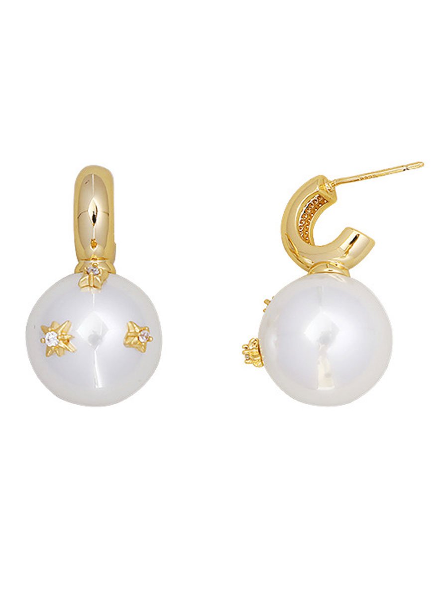 Olivia Women's Earrings featuring a vintage pearl design that embodies timeless elegance, perfect for any occasion. 1