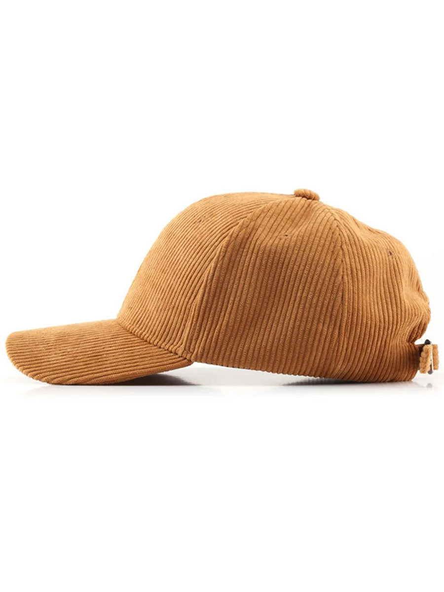 Olyra Women's Baseball Cap in premium corduroy with an adjustable fit, perfect for stylish casual wear and outdoor activities. 0