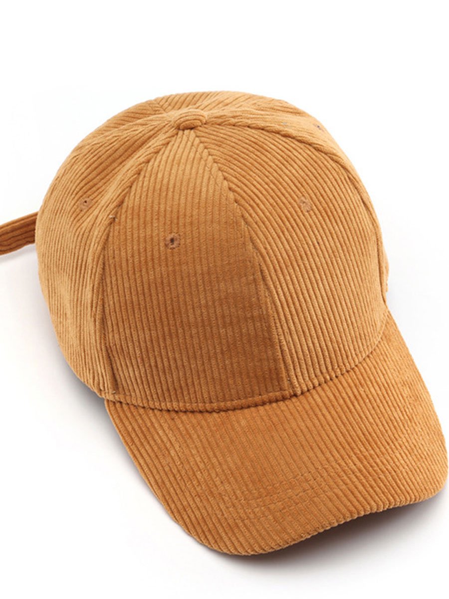 Olyra Women's Baseball Cap in premium corduroy with an adjustable fit, perfect for stylish casual wear and outdoor activities. 4