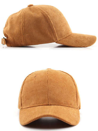 Olyra Women's Baseball Cap in premium corduroy with an adjustable fit, perfect for stylish casual wear and outdoor activities. 6