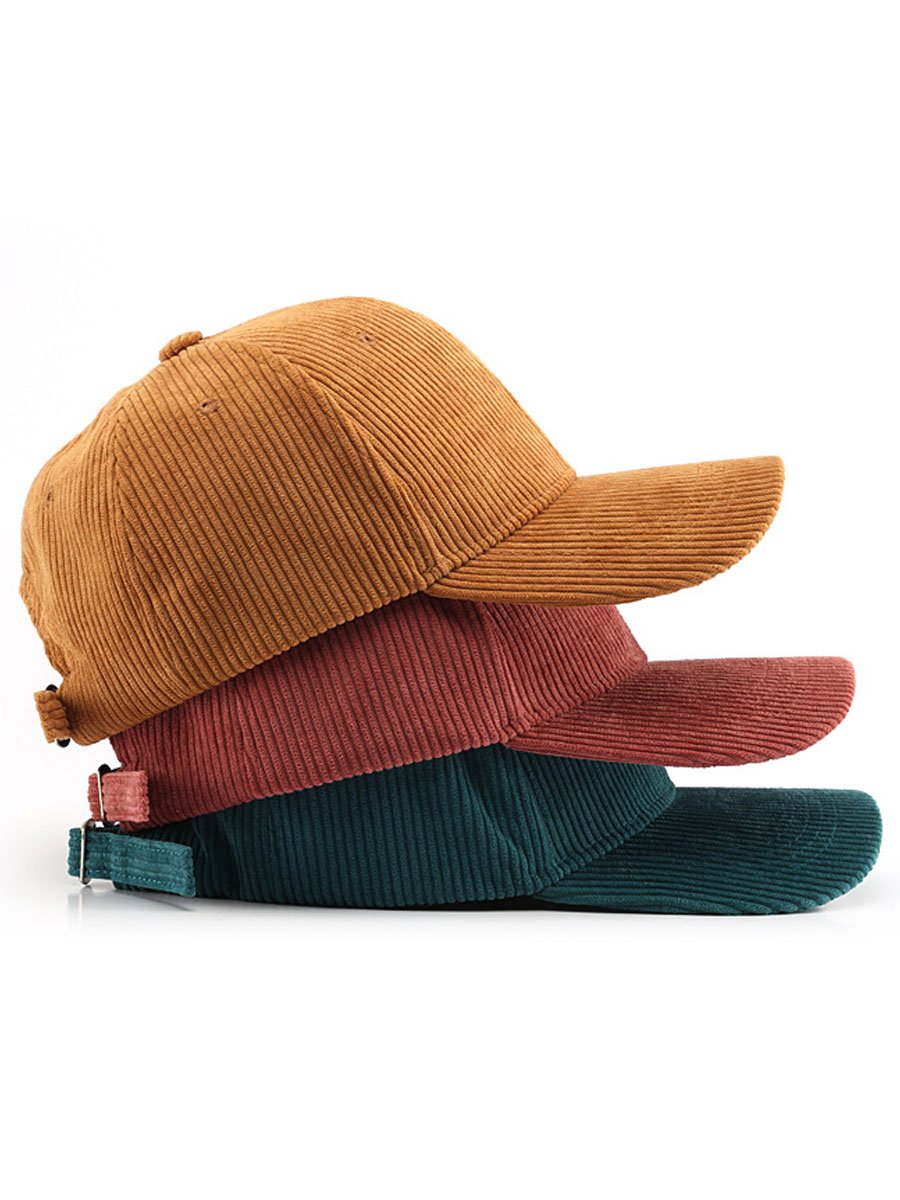 Olyra Women's Baseball Cap in premium corduroy with an adjustable fit, perfect for stylish casual wear and outdoor activities. 7
