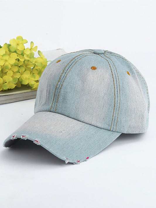 Oryos Women's Denim Baseball Cap with adjustable fit for comfort and sun protection, perfect for casual outings and outdoor activities. 0