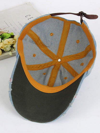 Oryos Women's Denim Baseball Cap with adjustable fit for comfort and sun protection, perfect for casual outings and outdoor activities. 6